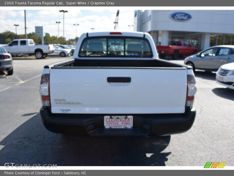 Super White / Graphite Gray 2009 Toyota Tacoma Regular Cab