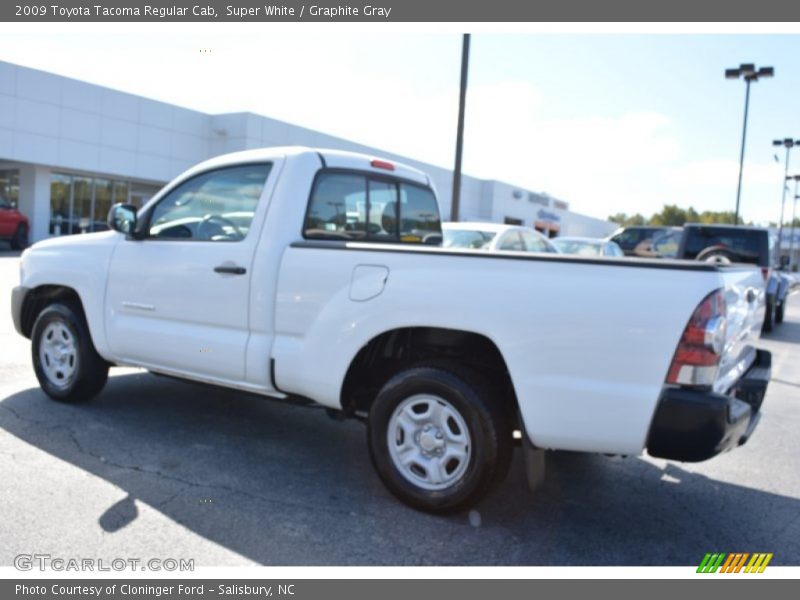 Super White / Graphite Gray 2009 Toyota Tacoma Regular Cab