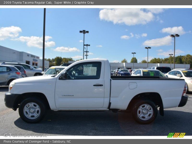 Super White / Graphite Gray 2009 Toyota Tacoma Regular Cab