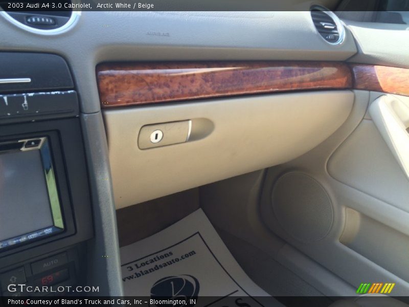 Arctic White / Beige 2003 Audi A4 3.0 Cabriolet