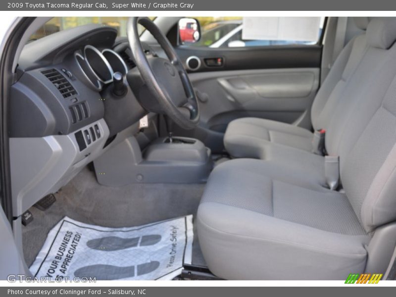 Super White / Graphite Gray 2009 Toyota Tacoma Regular Cab