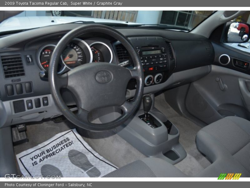Super White / Graphite Gray 2009 Toyota Tacoma Regular Cab