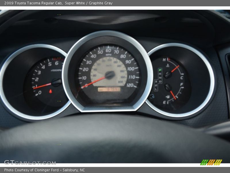 Super White / Graphite Gray 2009 Toyota Tacoma Regular Cab