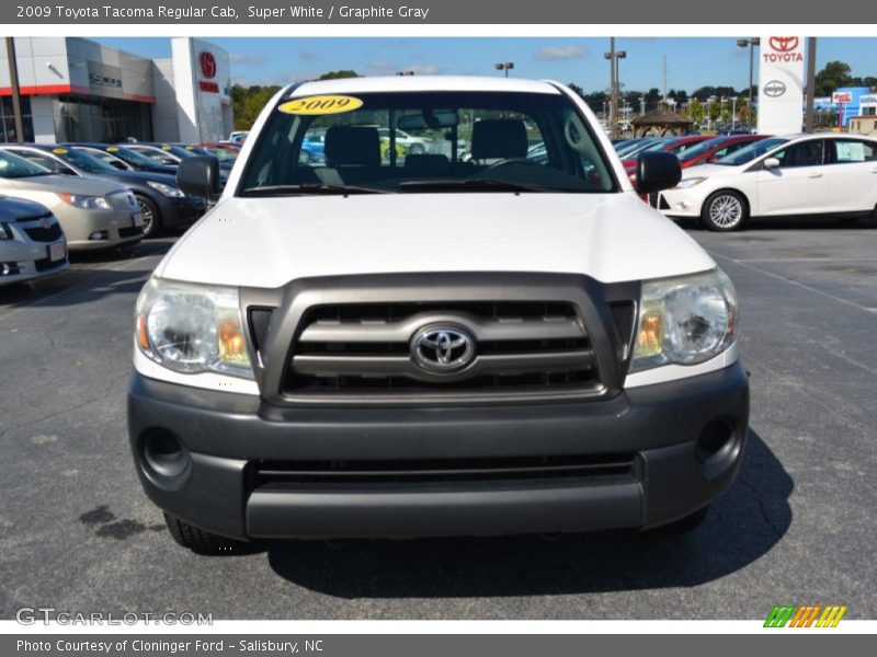 Super White / Graphite Gray 2009 Toyota Tacoma Regular Cab