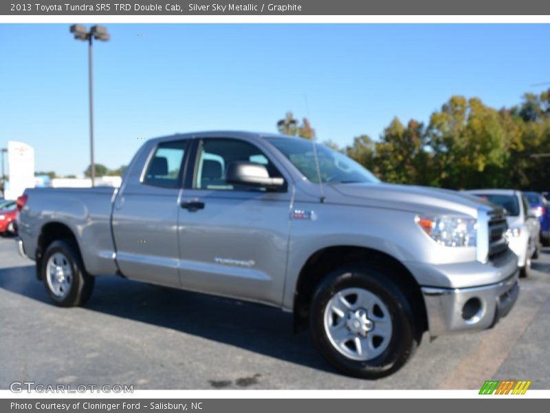 Silver Sky Metallic / Graphite 2013 Toyota Tundra SR5 TRD Double Cab