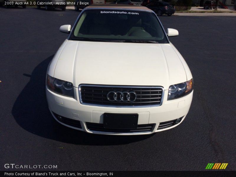 Arctic White / Beige 2003 Audi A4 3.0 Cabriolet