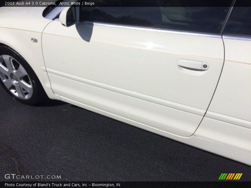 Arctic White / Beige 2003 Audi A4 3.0 Cabriolet