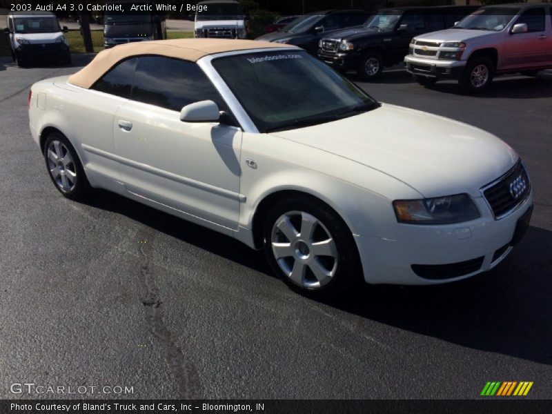 Arctic White / Beige 2003 Audi A4 3.0 Cabriolet