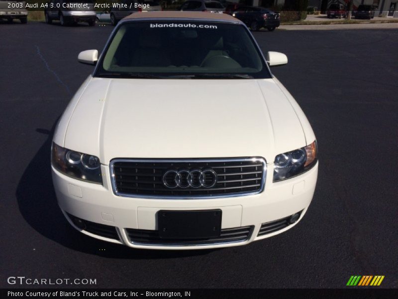 Arctic White / Beige 2003 Audi A4 3.0 Cabriolet