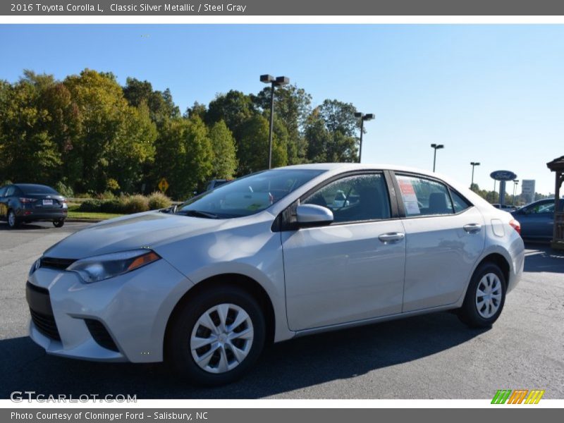 Classic Silver Metallic / Steel Gray 2016 Toyota Corolla L