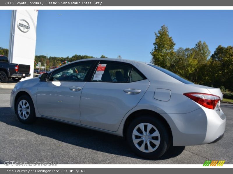 Classic Silver Metallic / Steel Gray 2016 Toyota Corolla L