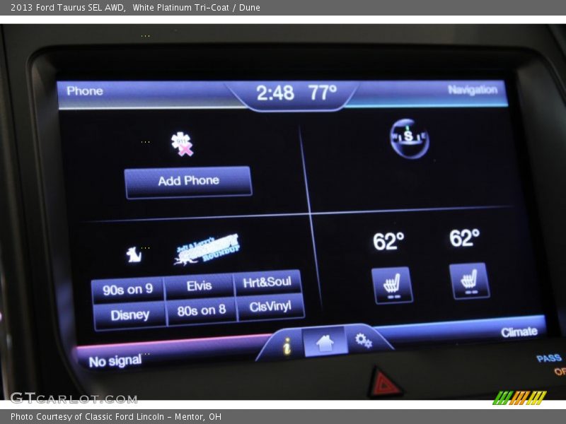 White Platinum Tri-Coat / Dune 2013 Ford Taurus SEL AWD