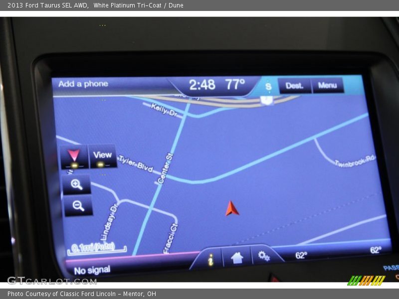 White Platinum Tri-Coat / Dune 2013 Ford Taurus SEL AWD