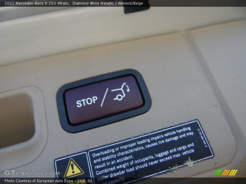Diamond White Metallic / Almond/Beige 2012 Mercedes-Benz R 350 4Matic