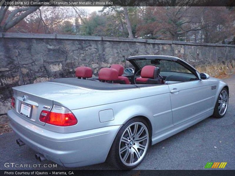 Titanium Silver Metallic / Imola Red 2006 BMW M3 Convertible