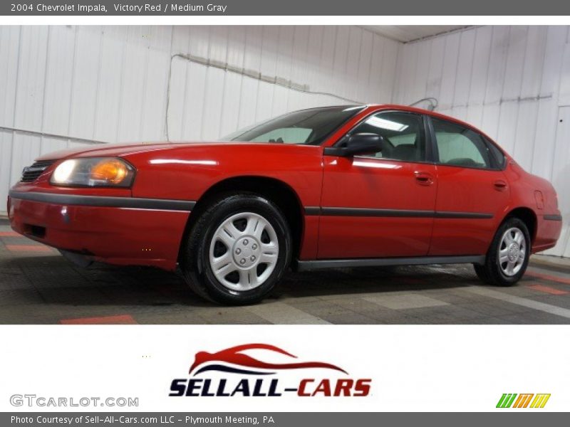 Victory Red / Medium Gray 2004 Chevrolet Impala
