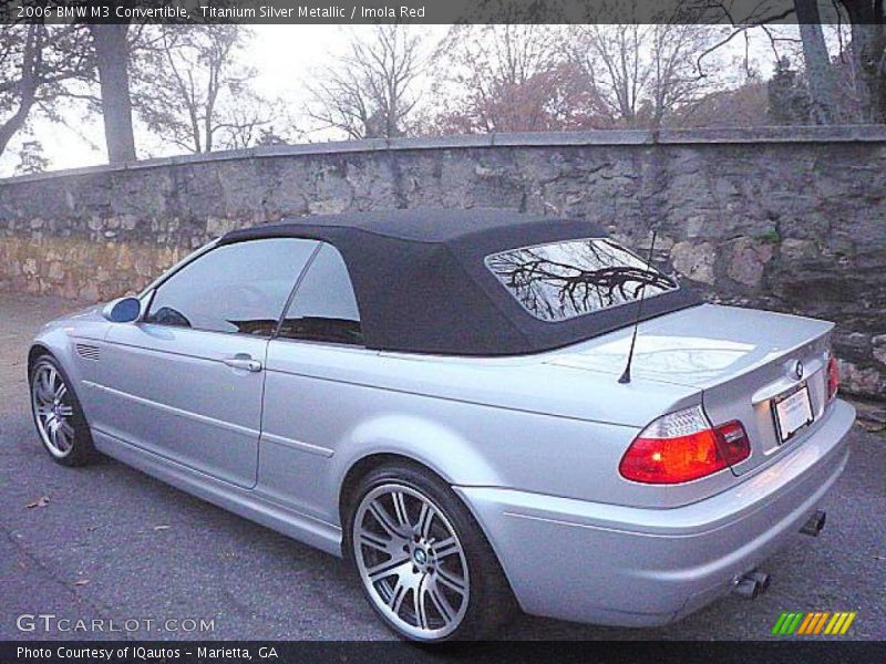 Titanium Silver Metallic / Imola Red 2006 BMW M3 Convertible