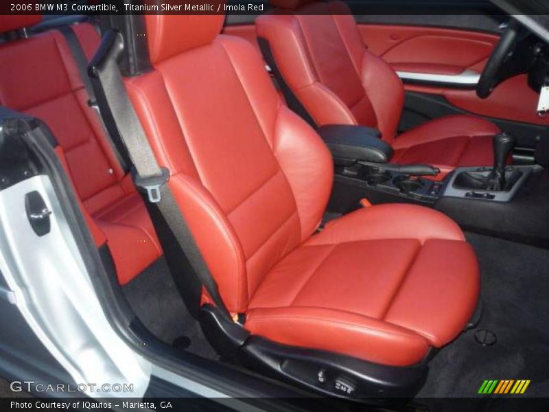 Titanium Silver Metallic / Imola Red 2006 BMW M3 Convertible