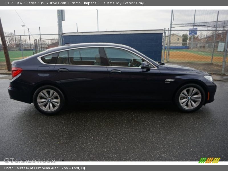 Imperial Blue Metallic / Everest Gray 2012 BMW 5 Series 535i xDrive Gran Turismo
