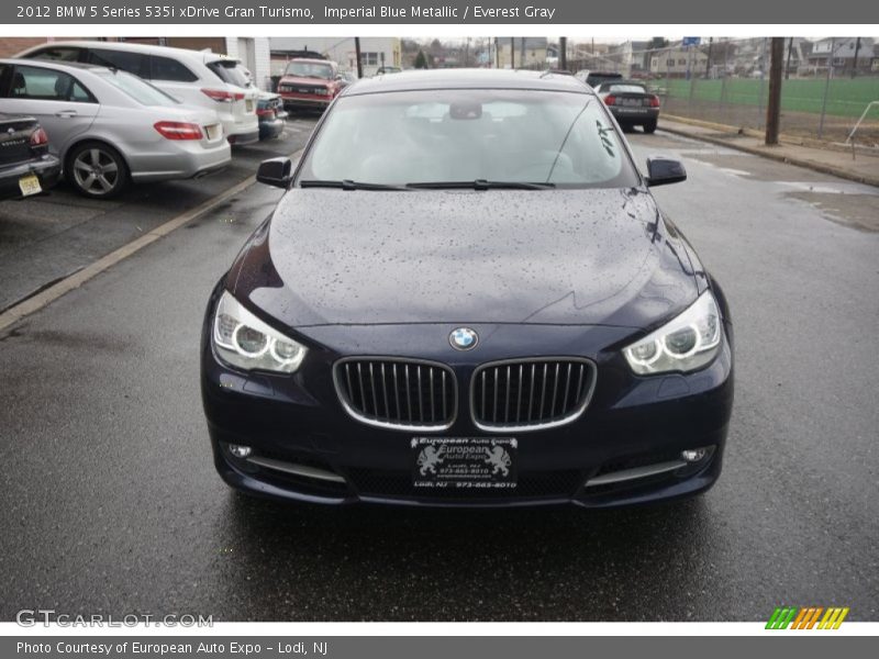 Imperial Blue Metallic / Everest Gray 2012 BMW 5 Series 535i xDrive Gran Turismo