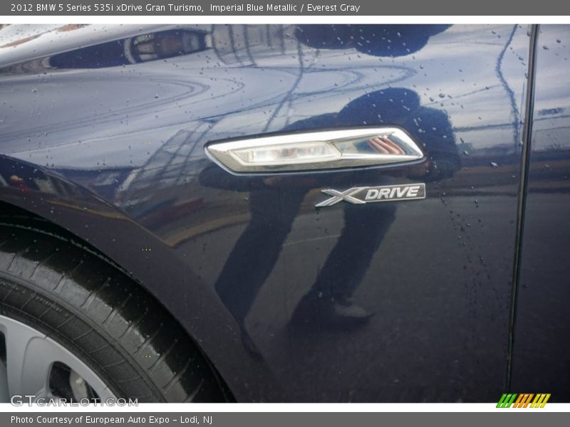 Imperial Blue Metallic / Everest Gray 2012 BMW 5 Series 535i xDrive Gran Turismo