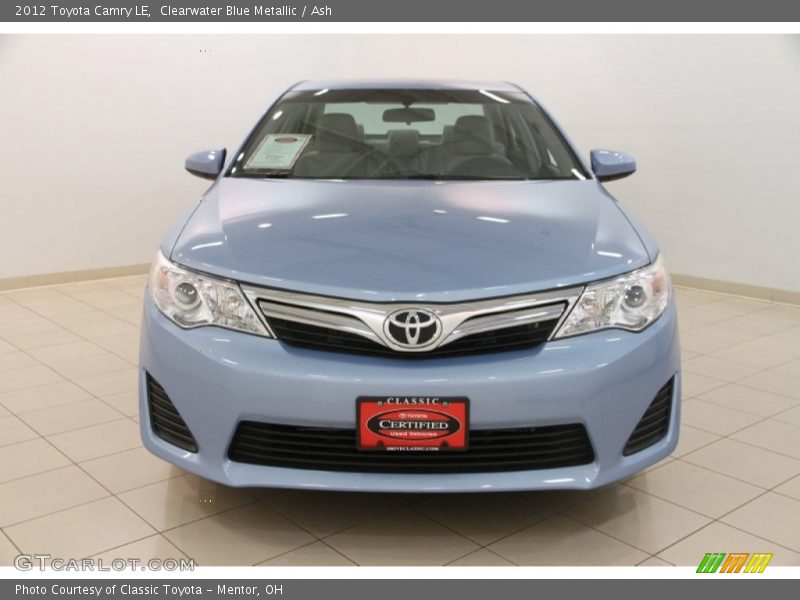 Clearwater Blue Metallic / Ash 2012 Toyota Camry LE