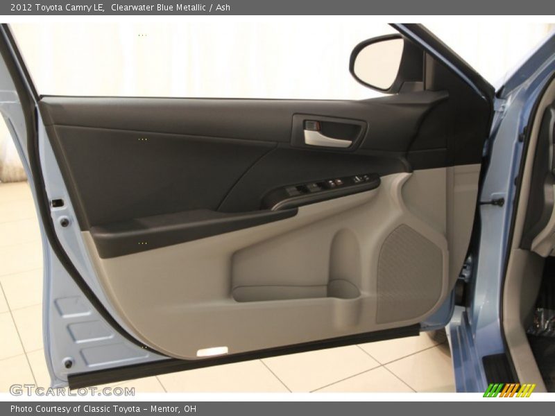 Clearwater Blue Metallic / Ash 2012 Toyota Camry LE
