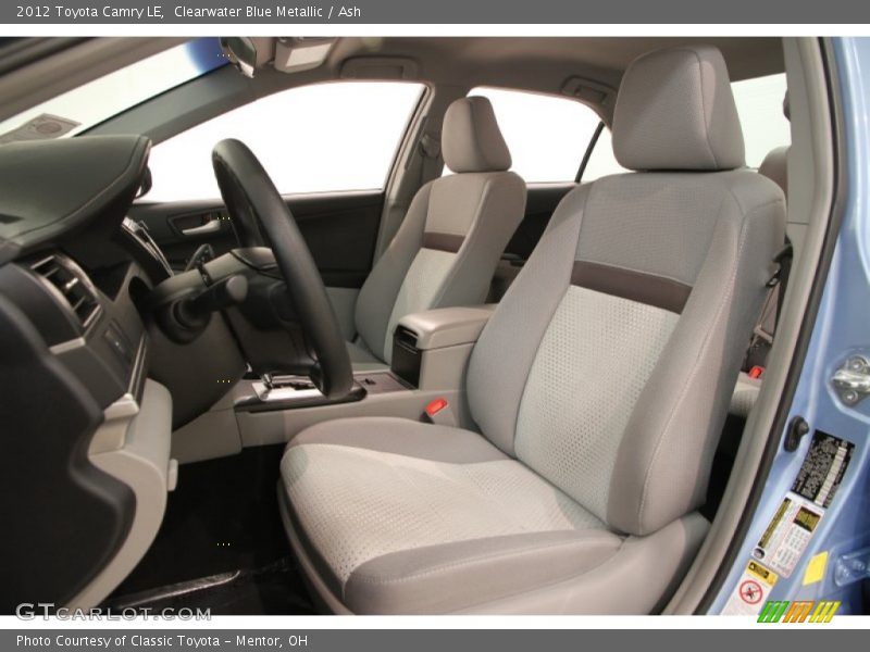 Clearwater Blue Metallic / Ash 2012 Toyota Camry LE