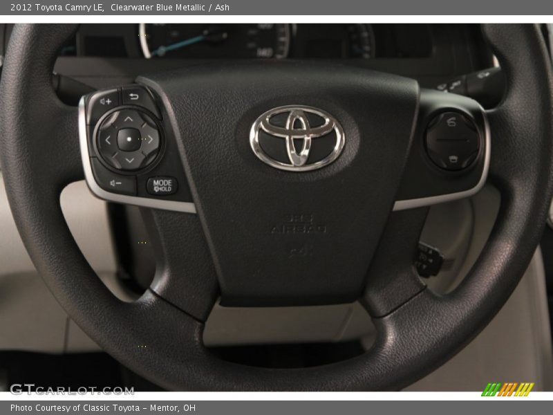 Clearwater Blue Metallic / Ash 2012 Toyota Camry LE