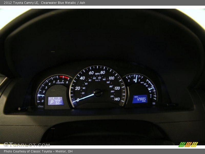 Clearwater Blue Metallic / Ash 2012 Toyota Camry LE