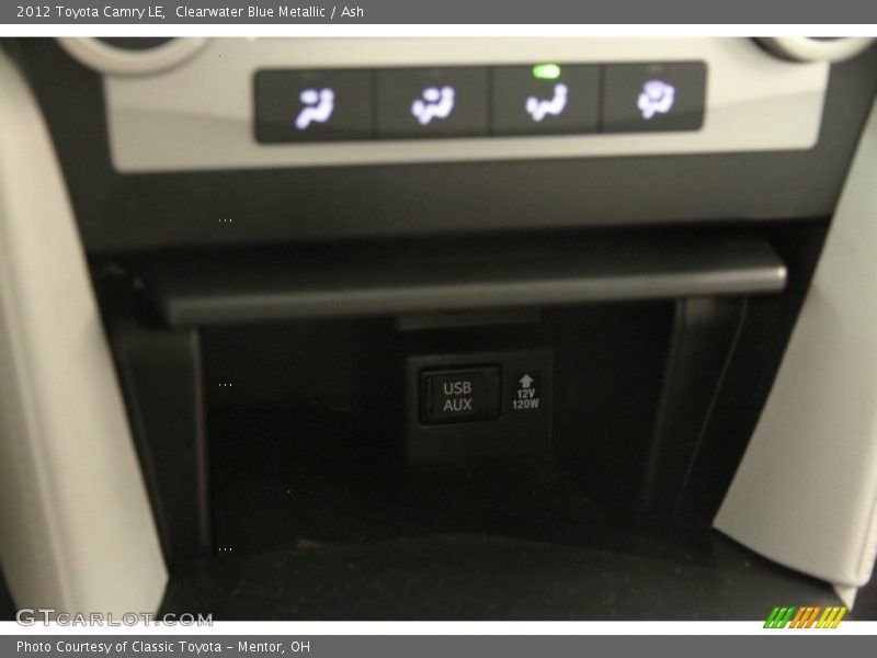 Clearwater Blue Metallic / Ash 2012 Toyota Camry LE