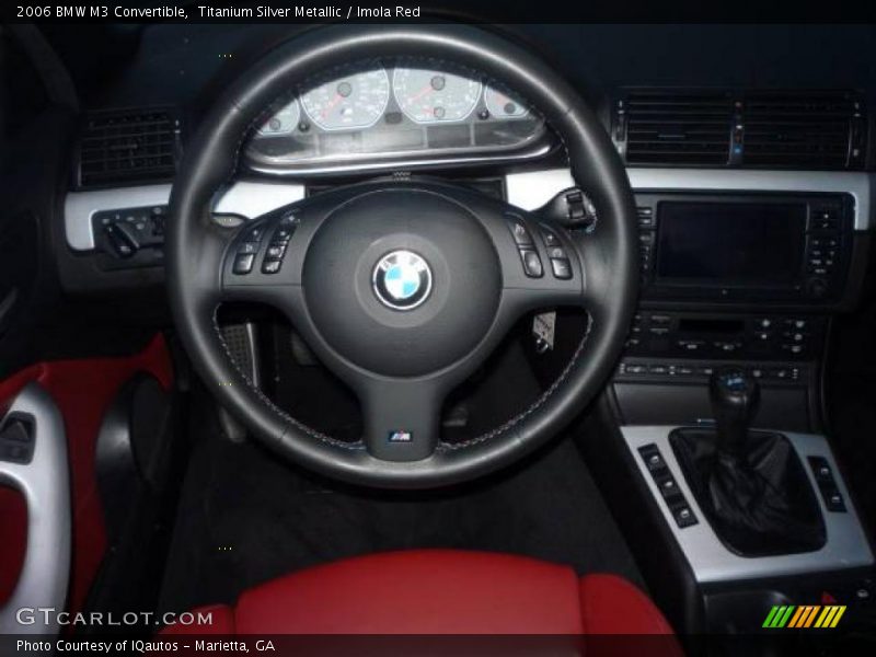 Titanium Silver Metallic / Imola Red 2006 BMW M3 Convertible
