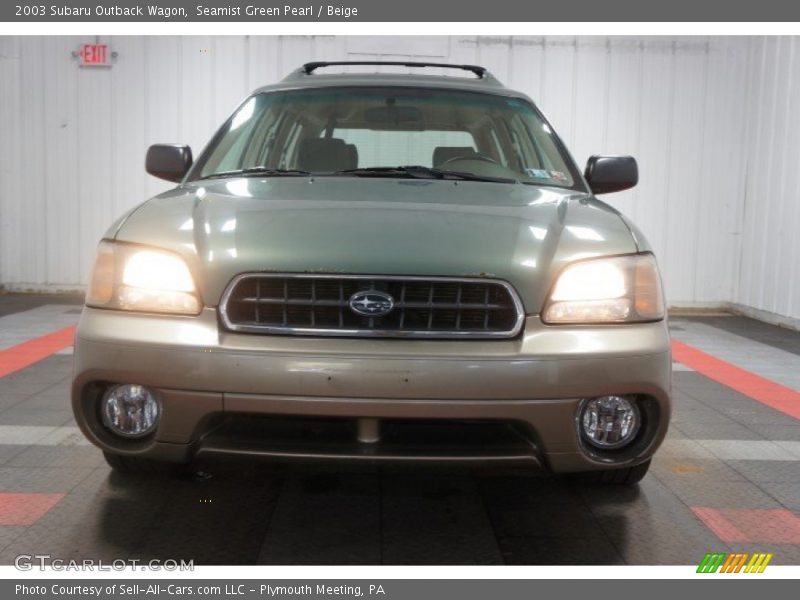 Seamist Green Pearl / Beige 2003 Subaru Outback Wagon