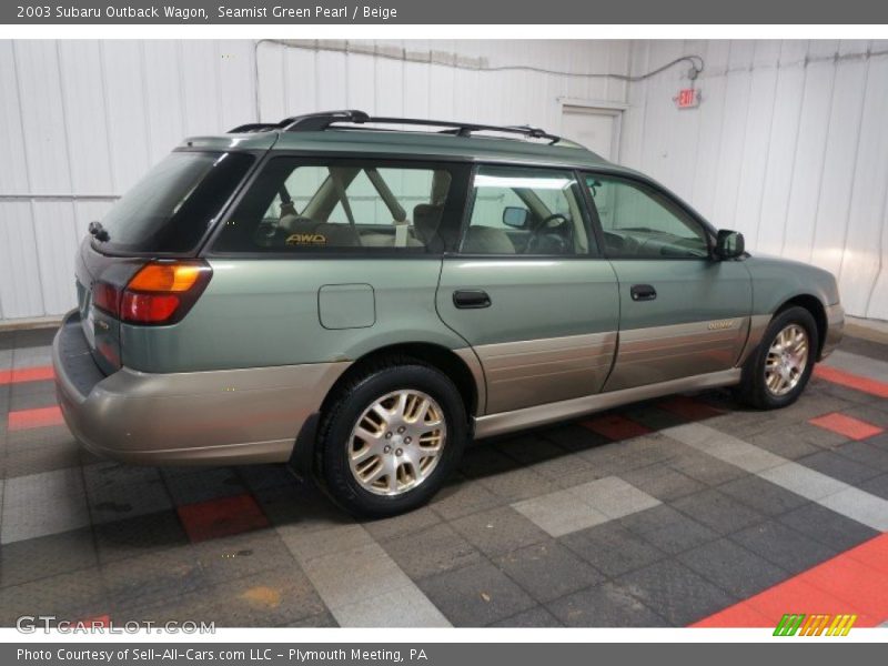 Seamist Green Pearl / Beige 2003 Subaru Outback Wagon