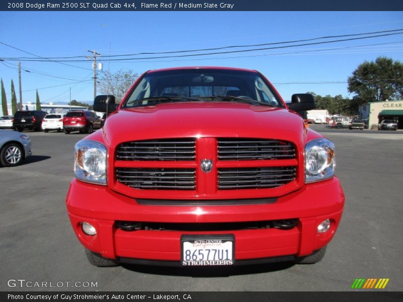 Flame Red / Medium Slate Gray 2008 Dodge Ram 2500 SLT Quad Cab 4x4
