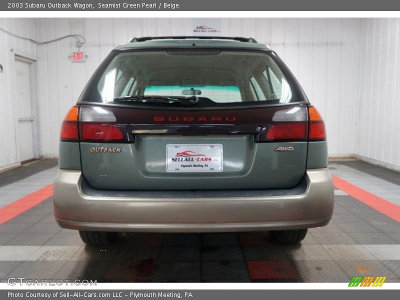 Seamist Green Pearl / Beige 2003 Subaru Outback Wagon