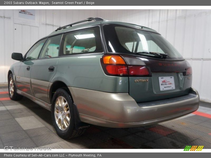 Seamist Green Pearl / Beige 2003 Subaru Outback Wagon