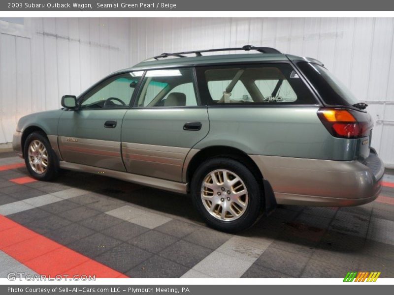 Seamist Green Pearl / Beige 2003 Subaru Outback Wagon