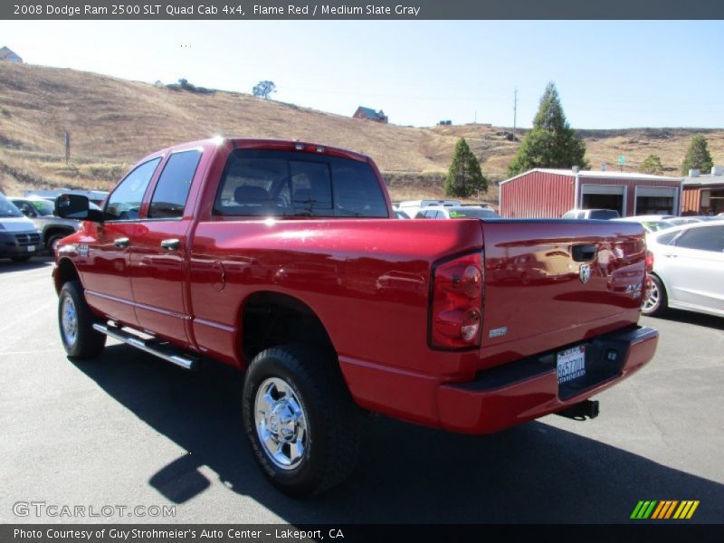 Flame Red / Medium Slate Gray 2008 Dodge Ram 2500 SLT Quad Cab 4x4