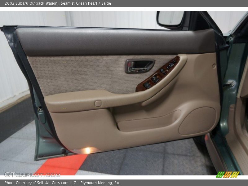 Seamist Green Pearl / Beige 2003 Subaru Outback Wagon