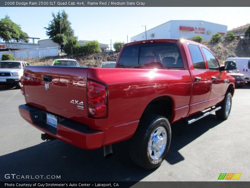 Flame Red / Medium Slate Gray 2008 Dodge Ram 2500 SLT Quad Cab 4x4