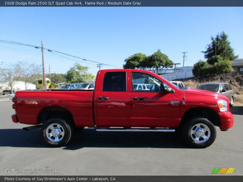 Flame Red / Medium Slate Gray 2008 Dodge Ram 2500 SLT Quad Cab 4x4