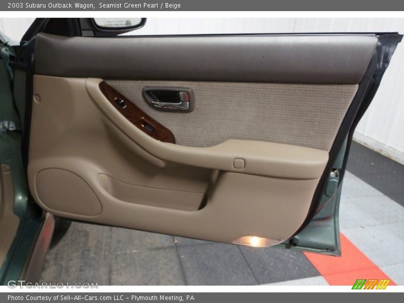 Seamist Green Pearl / Beige 2003 Subaru Outback Wagon