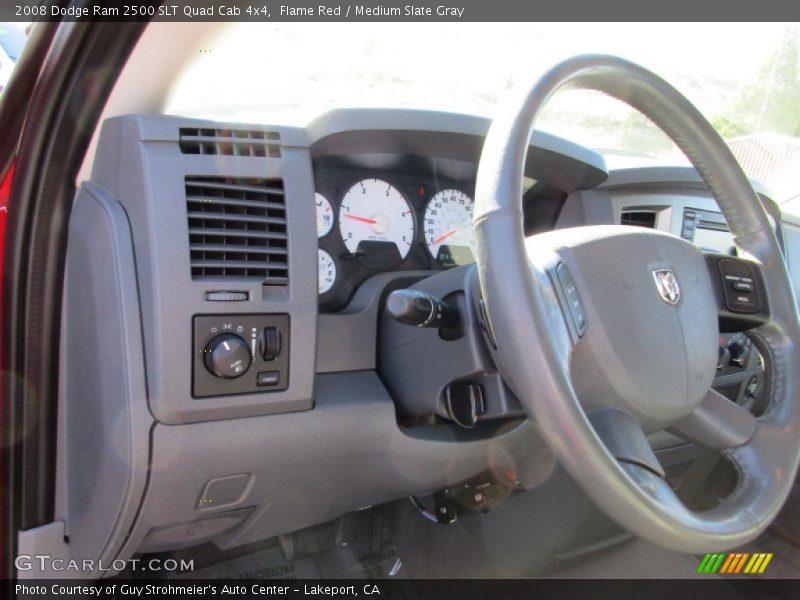 Flame Red / Medium Slate Gray 2008 Dodge Ram 2500 SLT Quad Cab 4x4