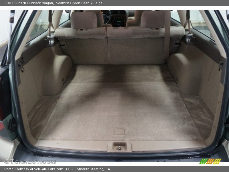 Seamist Green Pearl / Beige 2003 Subaru Outback Wagon