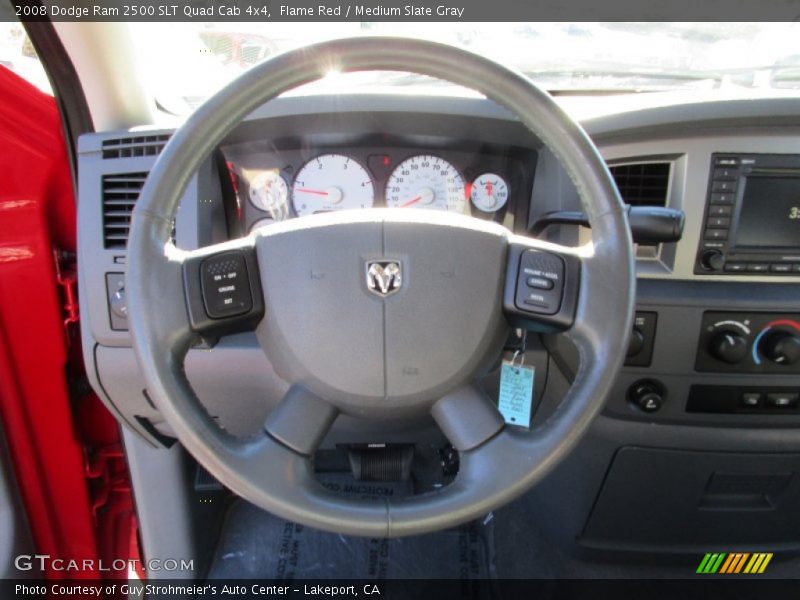 Flame Red / Medium Slate Gray 2008 Dodge Ram 2500 SLT Quad Cab 4x4