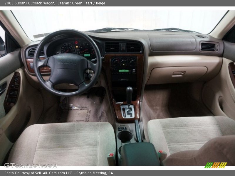 Seamist Green Pearl / Beige 2003 Subaru Outback Wagon