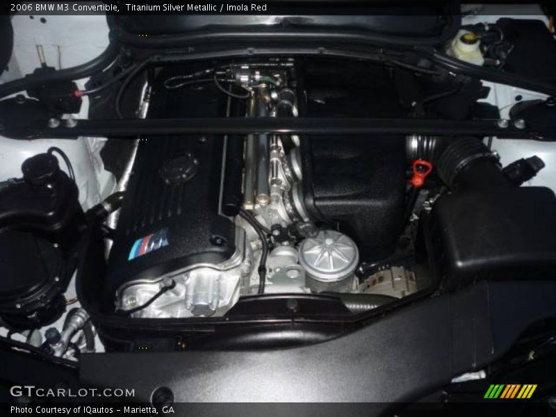 Titanium Silver Metallic / Imola Red 2006 BMW M3 Convertible