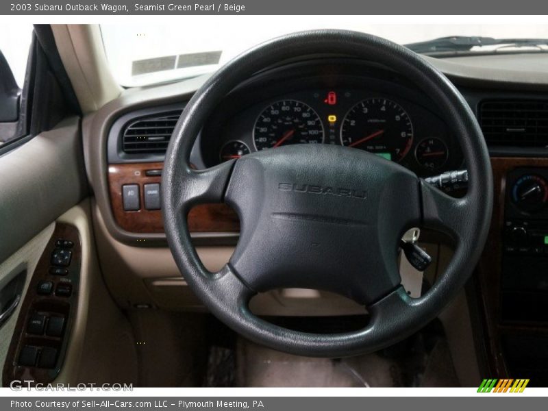 Seamist Green Pearl / Beige 2003 Subaru Outback Wagon