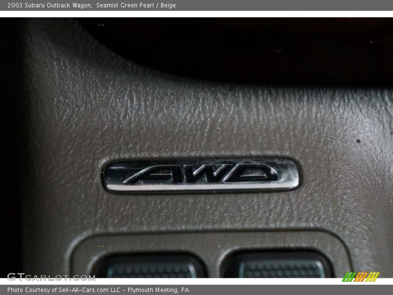 Seamist Green Pearl / Beige 2003 Subaru Outback Wagon